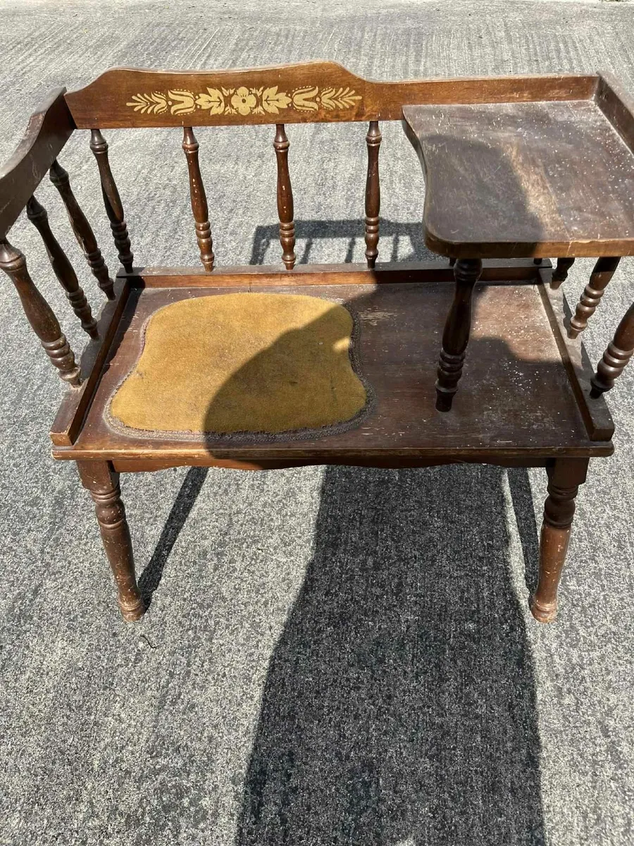 Antique Telephone  table - Image 1