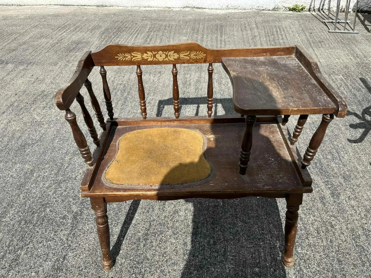Antique Telephone  table - Image 2
