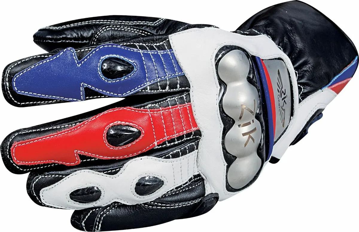Genuine Leather Water Resistant  Motorbike Gloves - Image 3