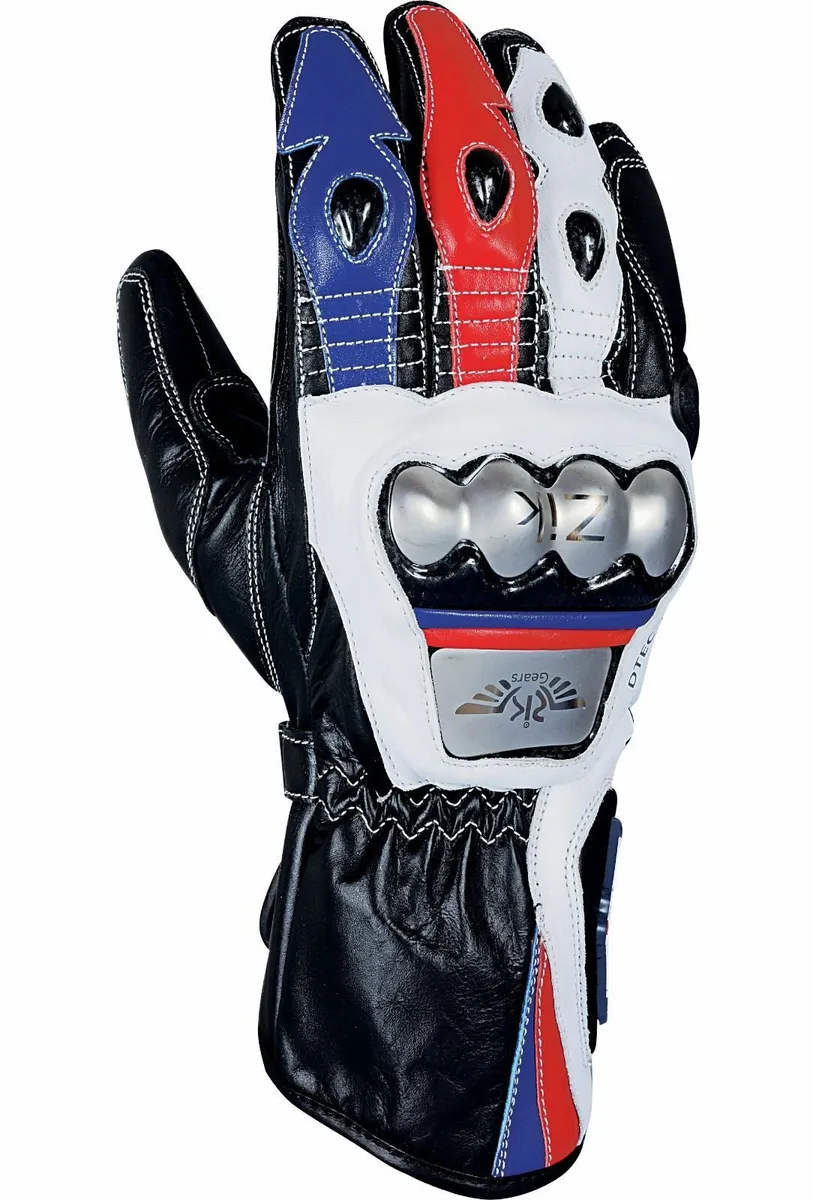 Genuine Leather Water Resistant  Motorbike Gloves - Image 4