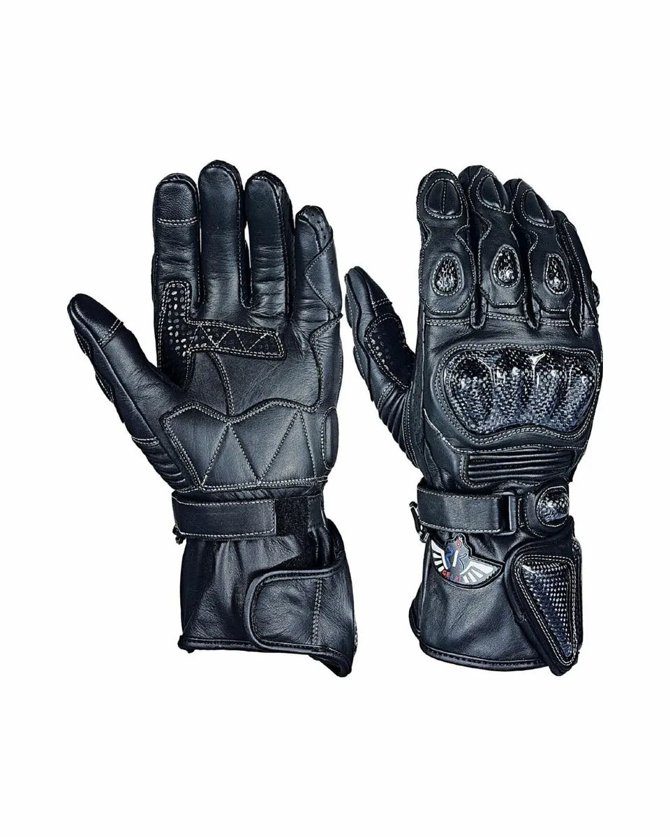 Genuine Leather  Water Resistan Motorbike Gloves - Image 2