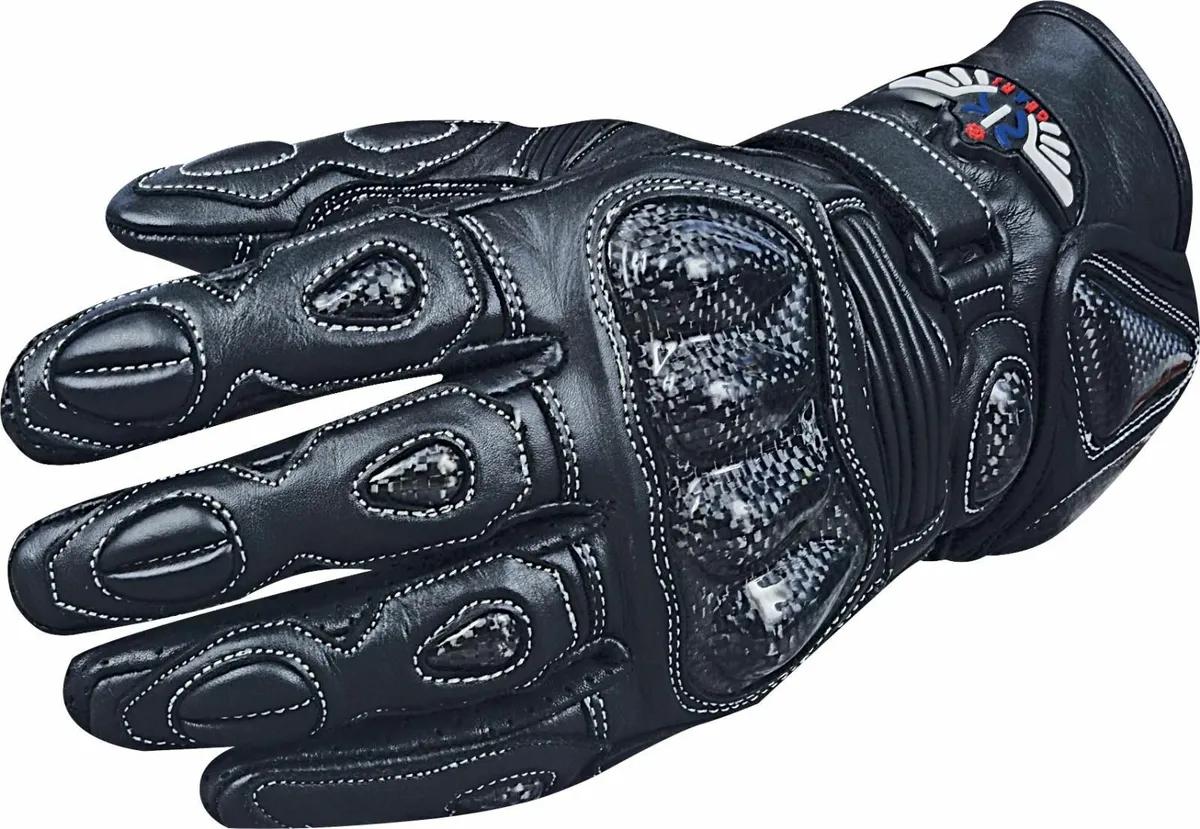 Genuine Leather  Water Resistan Motorbike Gloves - Image 4