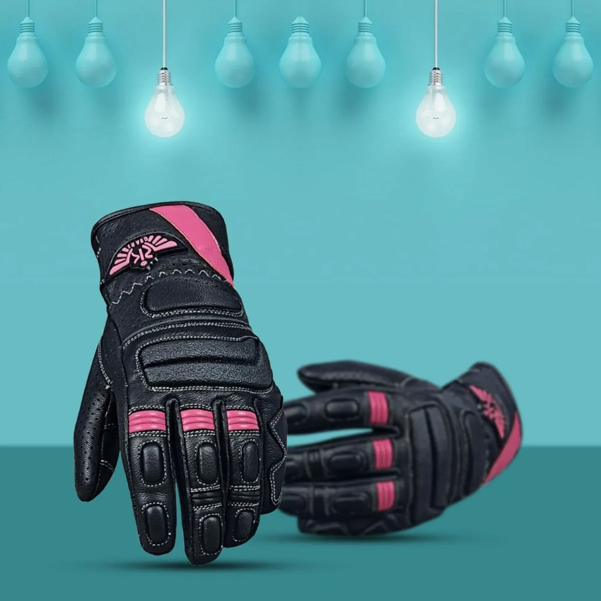 Brand New Genuine Leather Ladies Motorbike Gloves - Image 1
