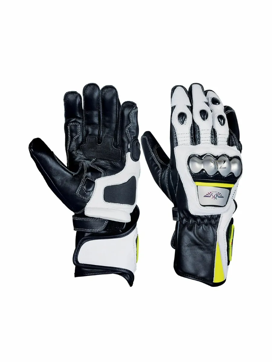 Genuine Leather Water Resistant  Motorbike Gloves - Image 2