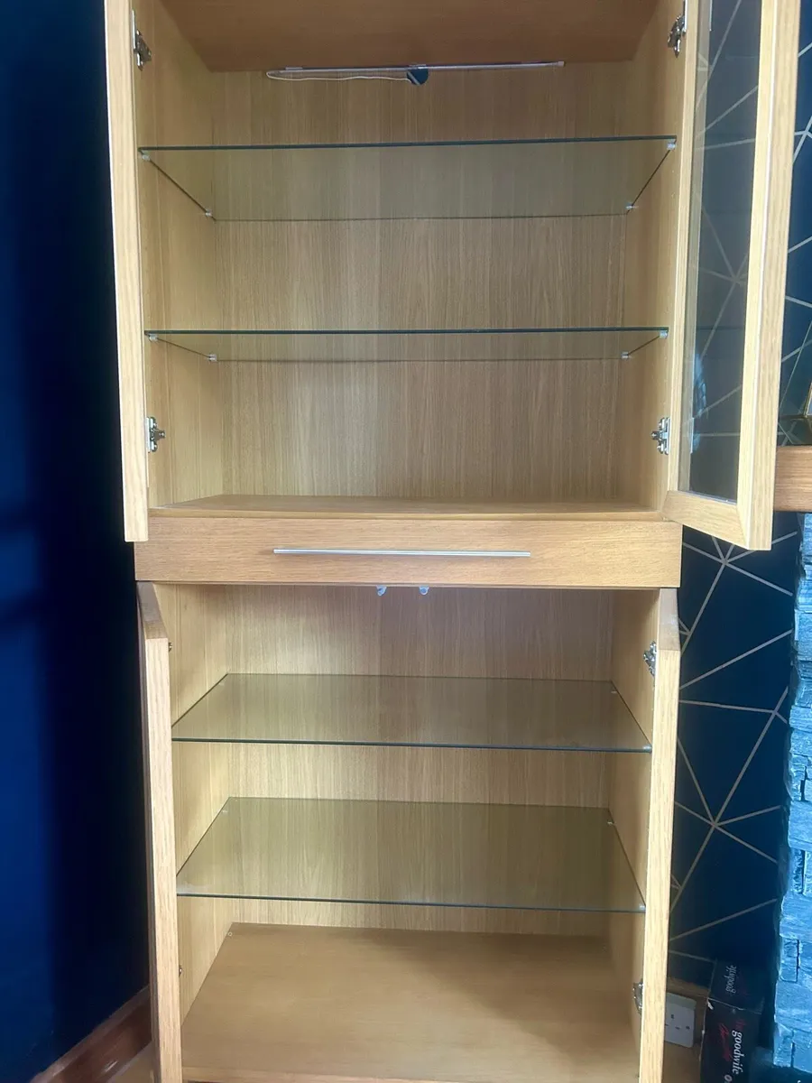 Oak Effect Display Cabinet - Image 2