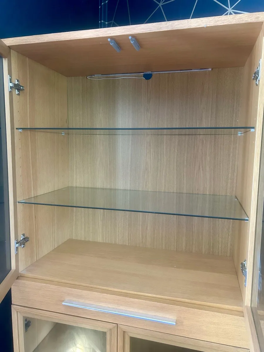 Oak Effect Display Cabinet - Image 3