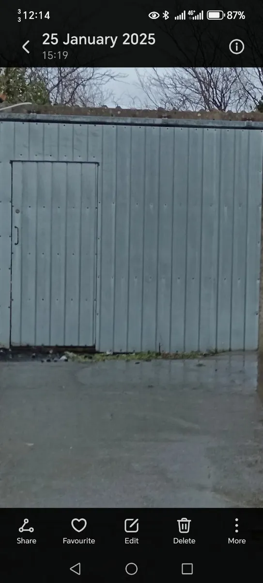 Box Iron Galvanized Sheeted Shed Door - Image 1