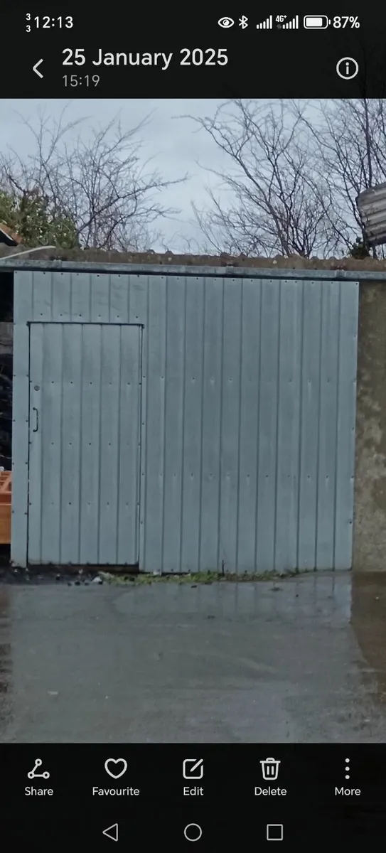 Box Iron Galvanized Sheeted Shed Door - Image 2