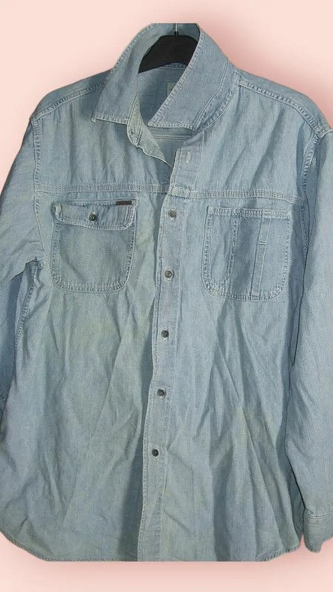 Vintage Authentic Calvin Klein Denim Shirt-Unisex - Image 2