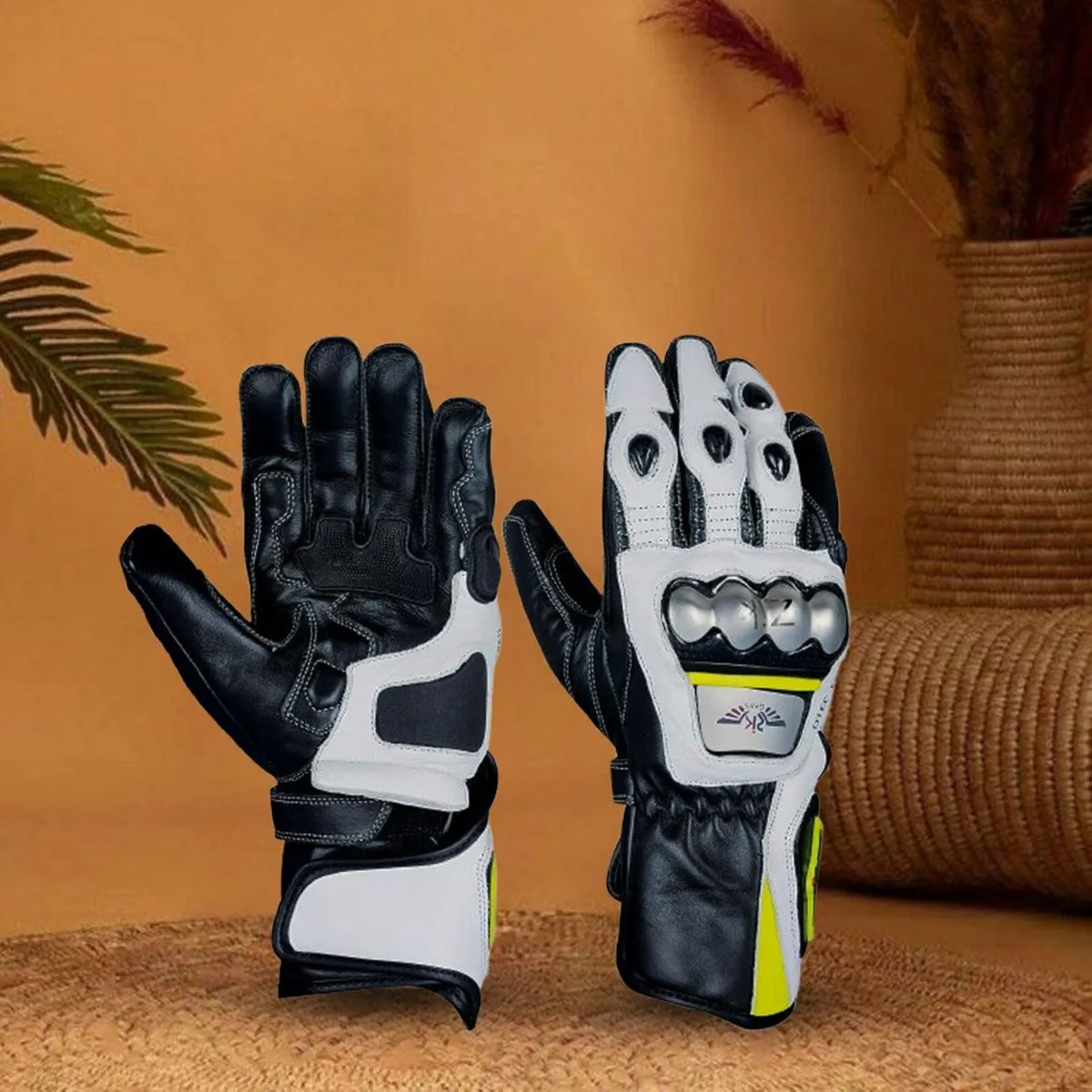 Genuine Leather Water Resistant  Motorbike Gloves - Image 1