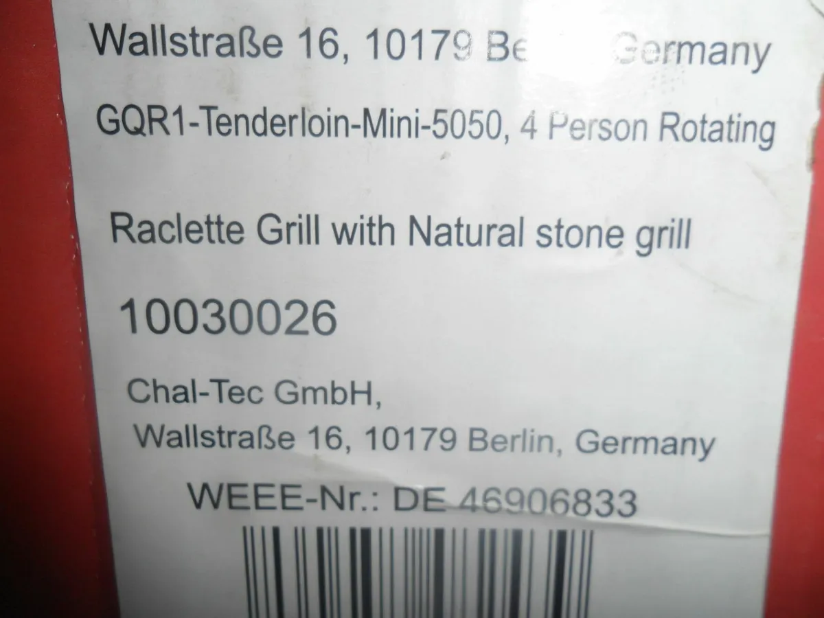 raclette grill with natural stone - Image 2