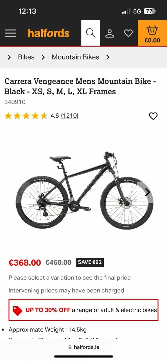 Carrera Bike - Image 1