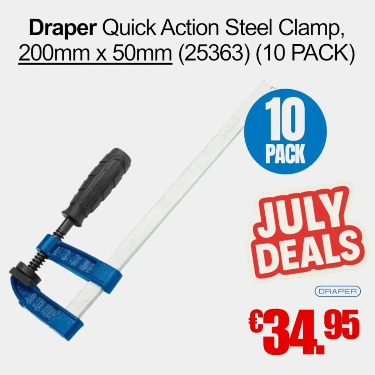 Draper Tools Premium Clamp Bundle DEALS - Image 2