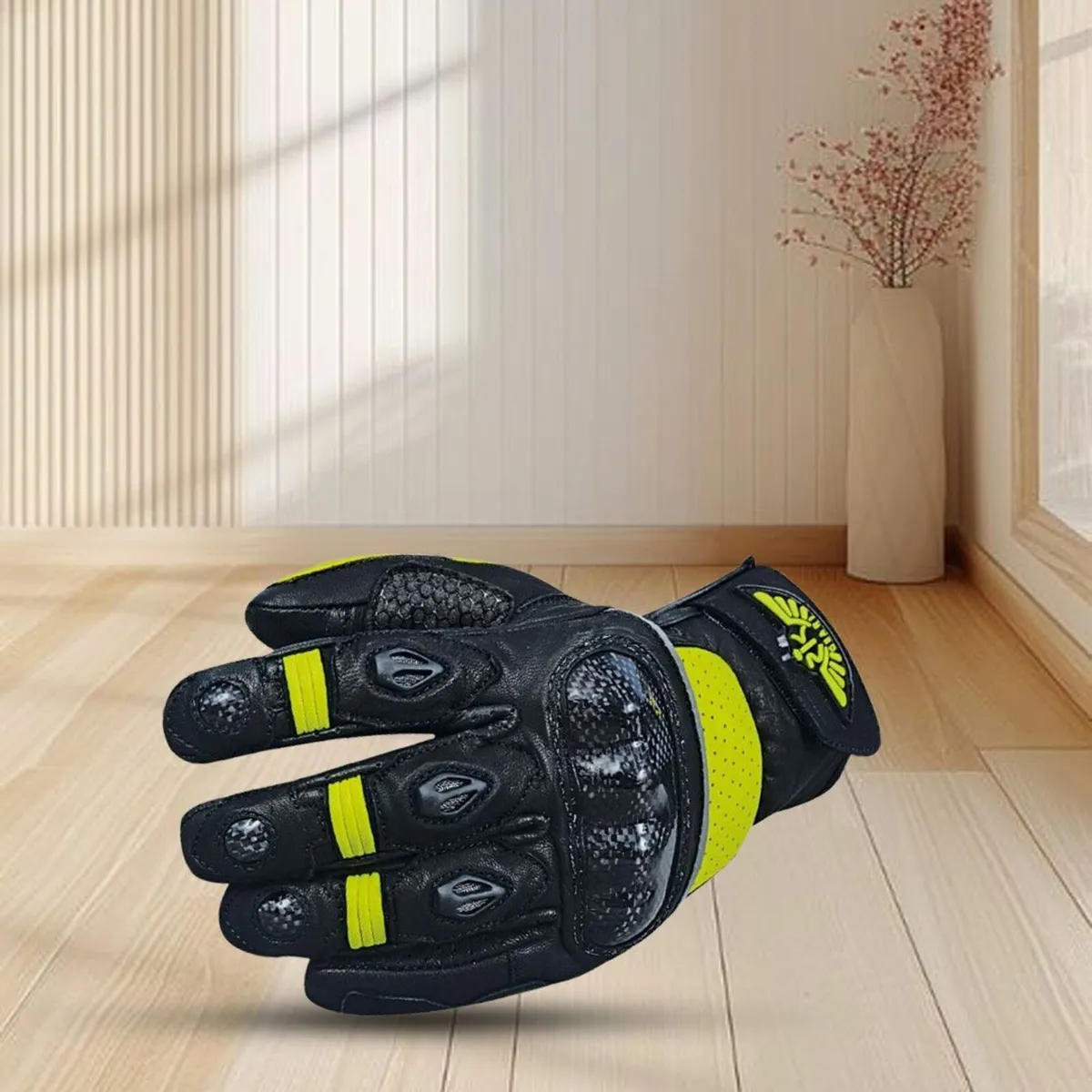 Genuine Leather Motorbike Gloves Riding Gloves - Image 2