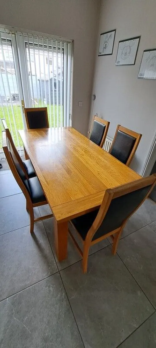 Dining  room table and six chairs - Image 1