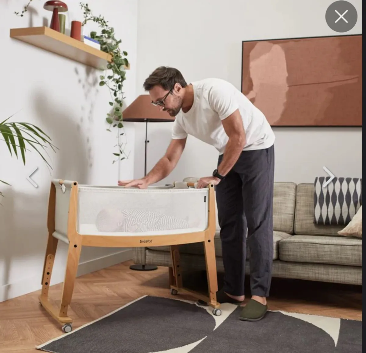 SnuzPod Studio Bedside Crib Stockholm - Image 4