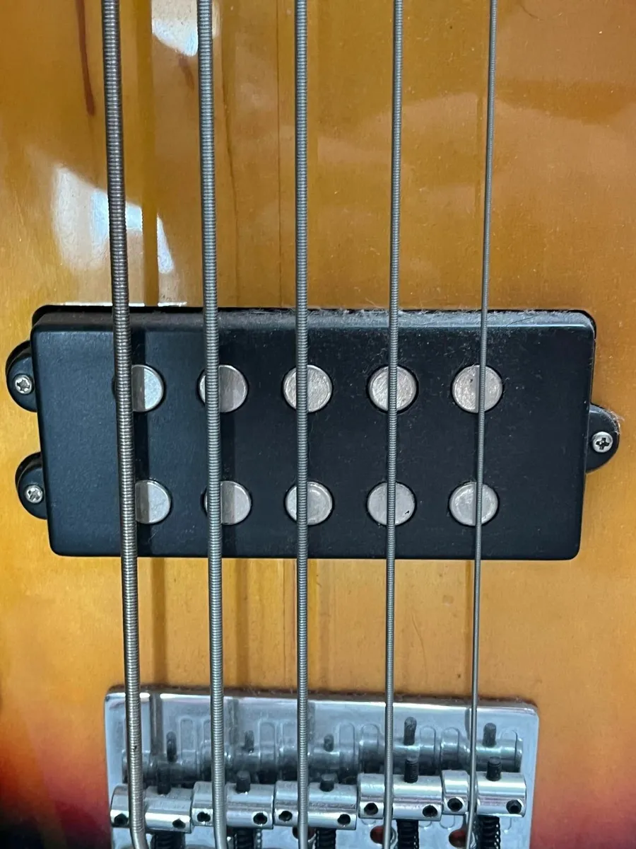 REDSUB 5-String Bass Guitar – Sunburst Finish - Image 2