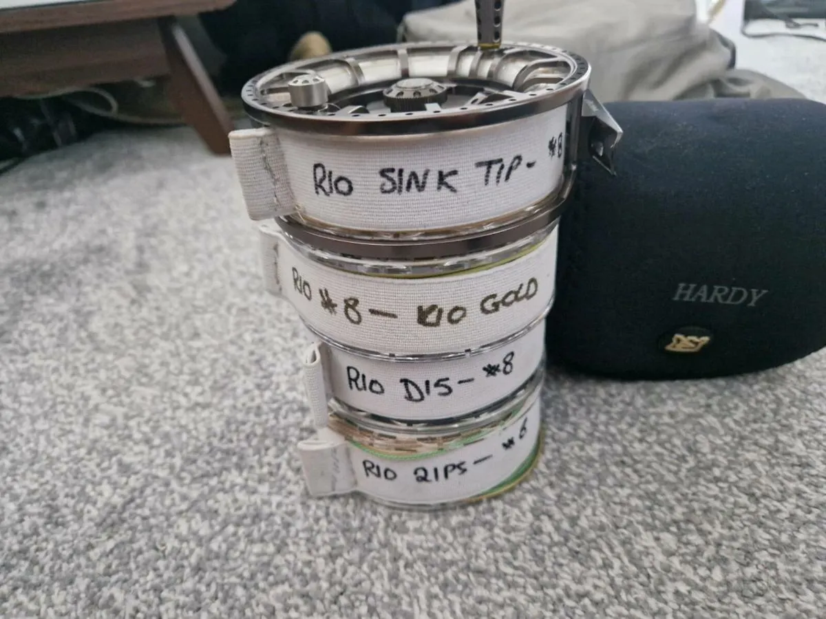 Hardy ASR 7000 with 5 spools and 4 Rio lines. - Image 3