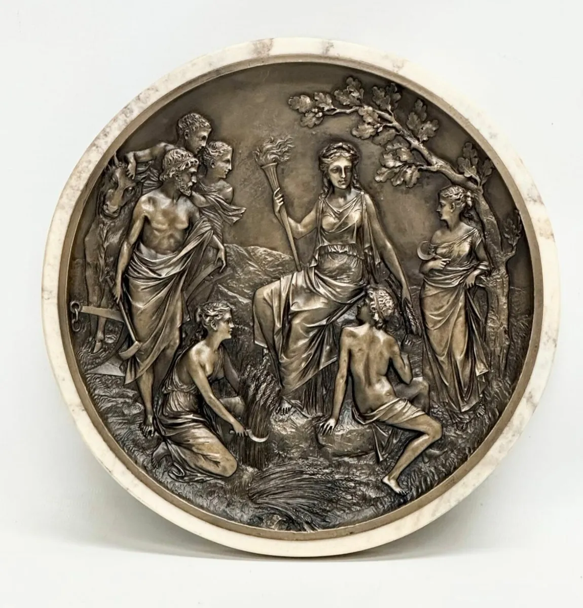 Bronze relief plaque - Image 1