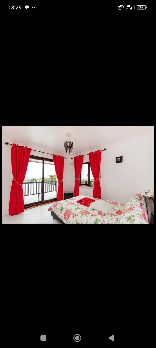 2 lovely double beds 1 leather brown double - Image 1
