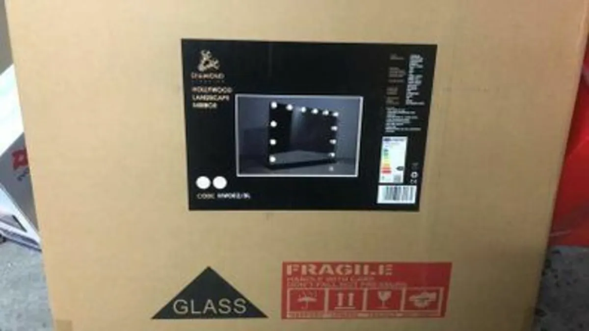 Landscape LED Mirror CCT, Black Free Standing or W - Image 2