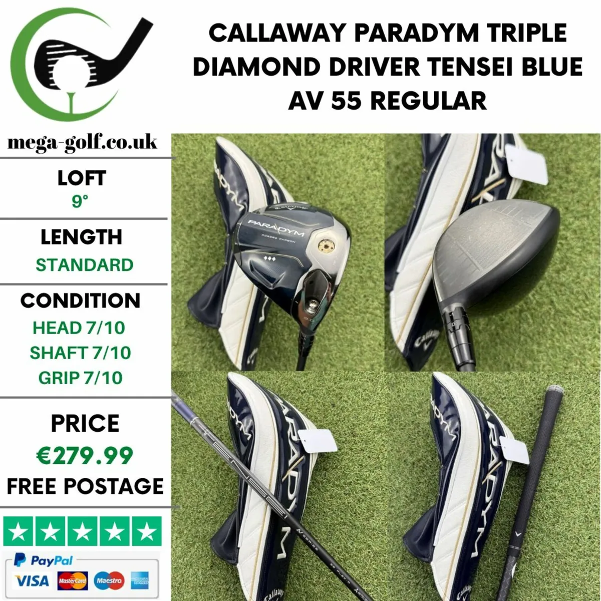 CALLAWAY PARADYM TRIPLE DIAMOND DRIVER / 9° - Image 1