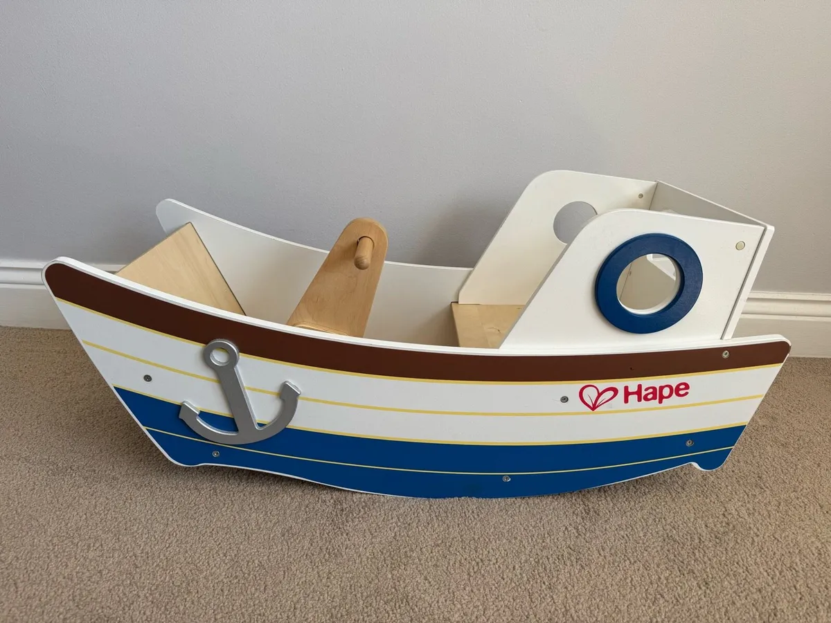 Hape High Seas Rocker Wooden Boat - Image 2