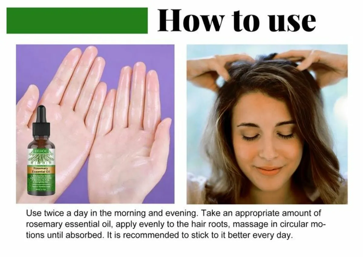 Pure Rosemary Essential Oil for Hair Growth, Skin - Image 3