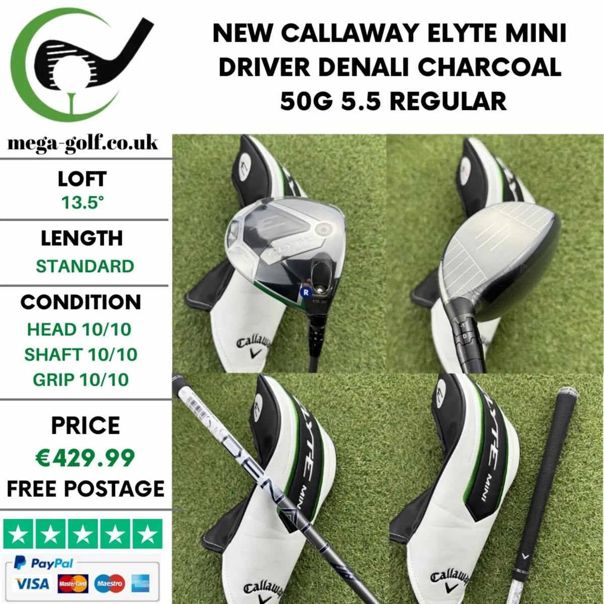 NEW CALLAWAY ELYTE MINI DRIVER / 13.5° / REGULAR - Image 1