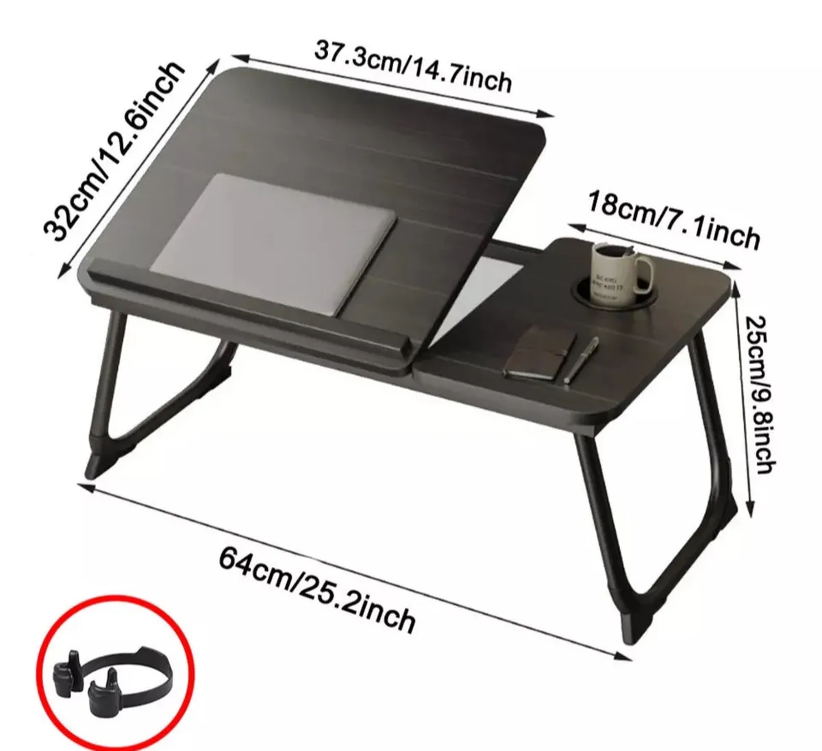 Folding Laptop Table Portable Desk Sofa Bed etc - Image 2