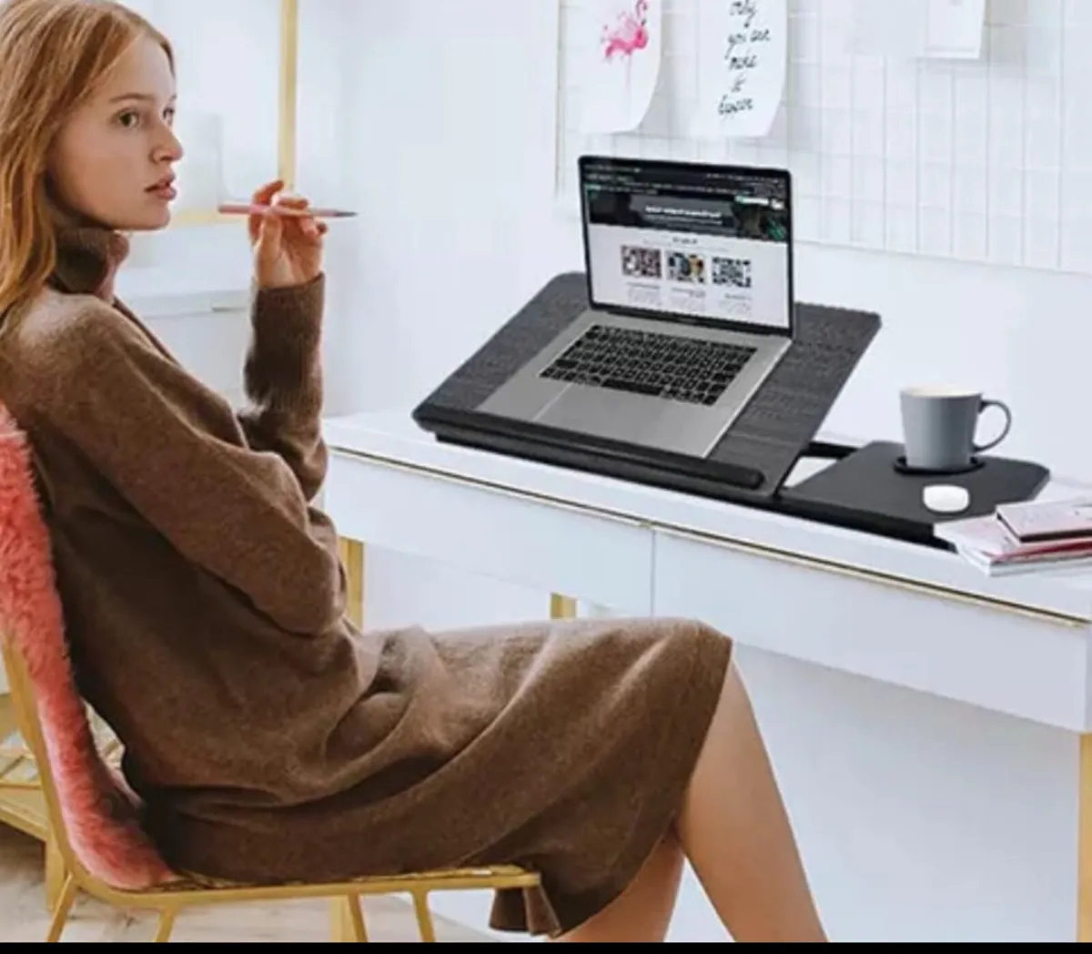 Folding Laptop Table Portable Desk Sofa Bed etc - Image 4