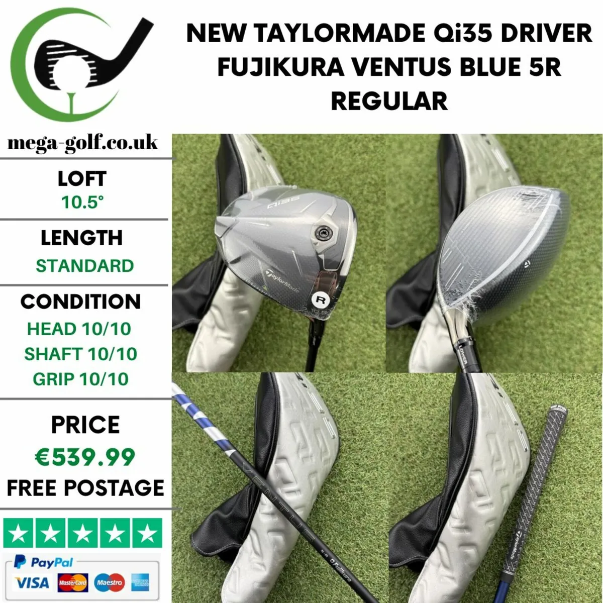 NEW TAYLORMADE Qi35 DRIVER / 10.5° / REGULAR - Image 1