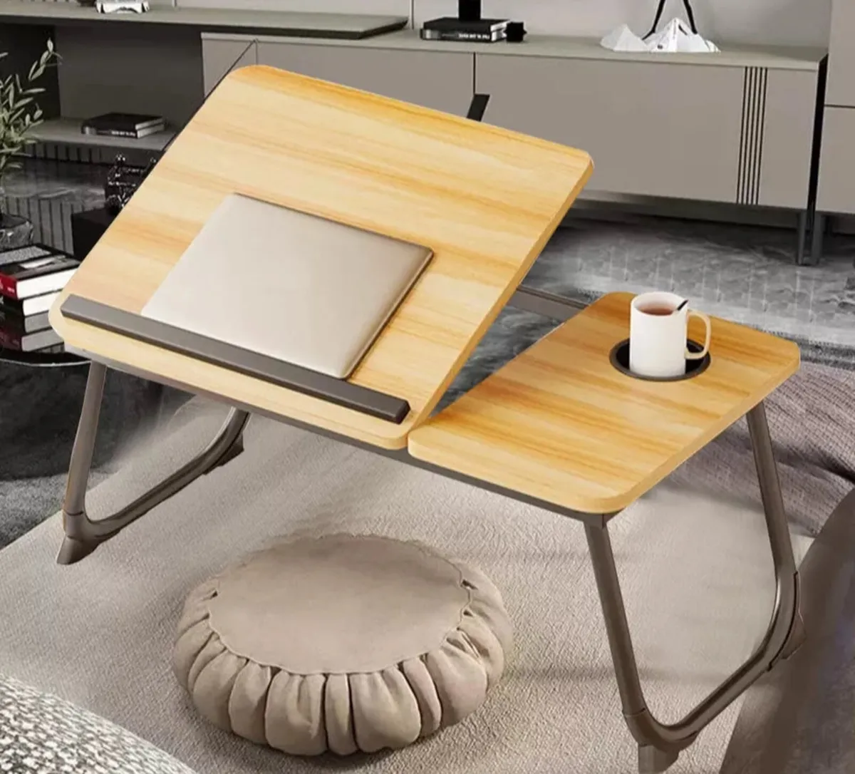 Folding Laptop Table Portable Desk Sofa Bed Stand - Image 4