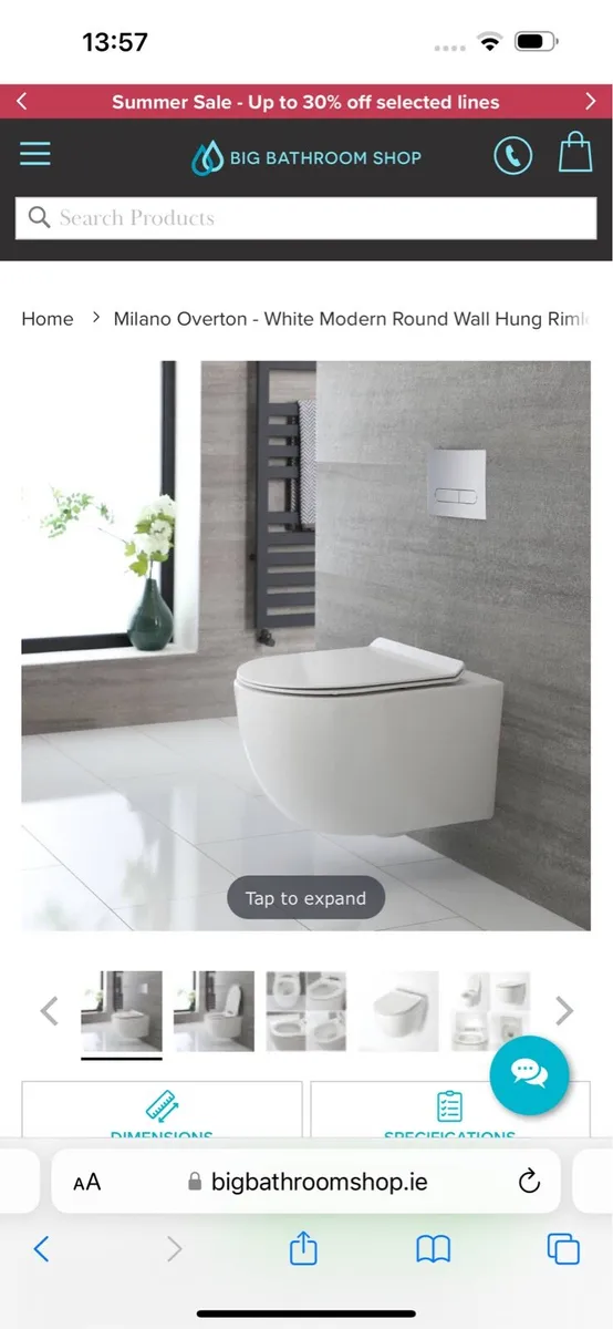 GROHE Rapid SL wall hung system + Toilet - Image 1