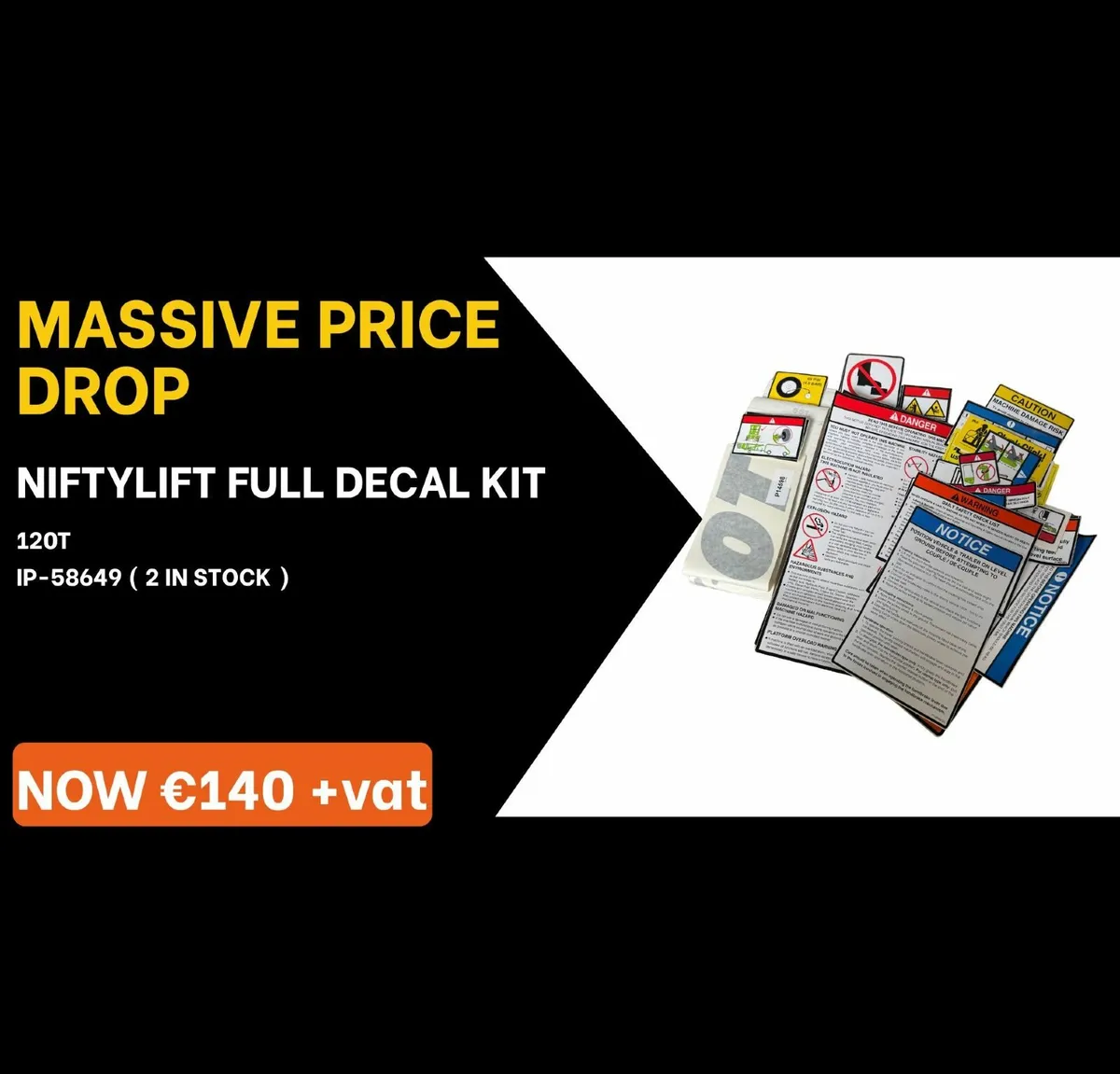 Niftylift Decal Kit 120T Cherrpicker