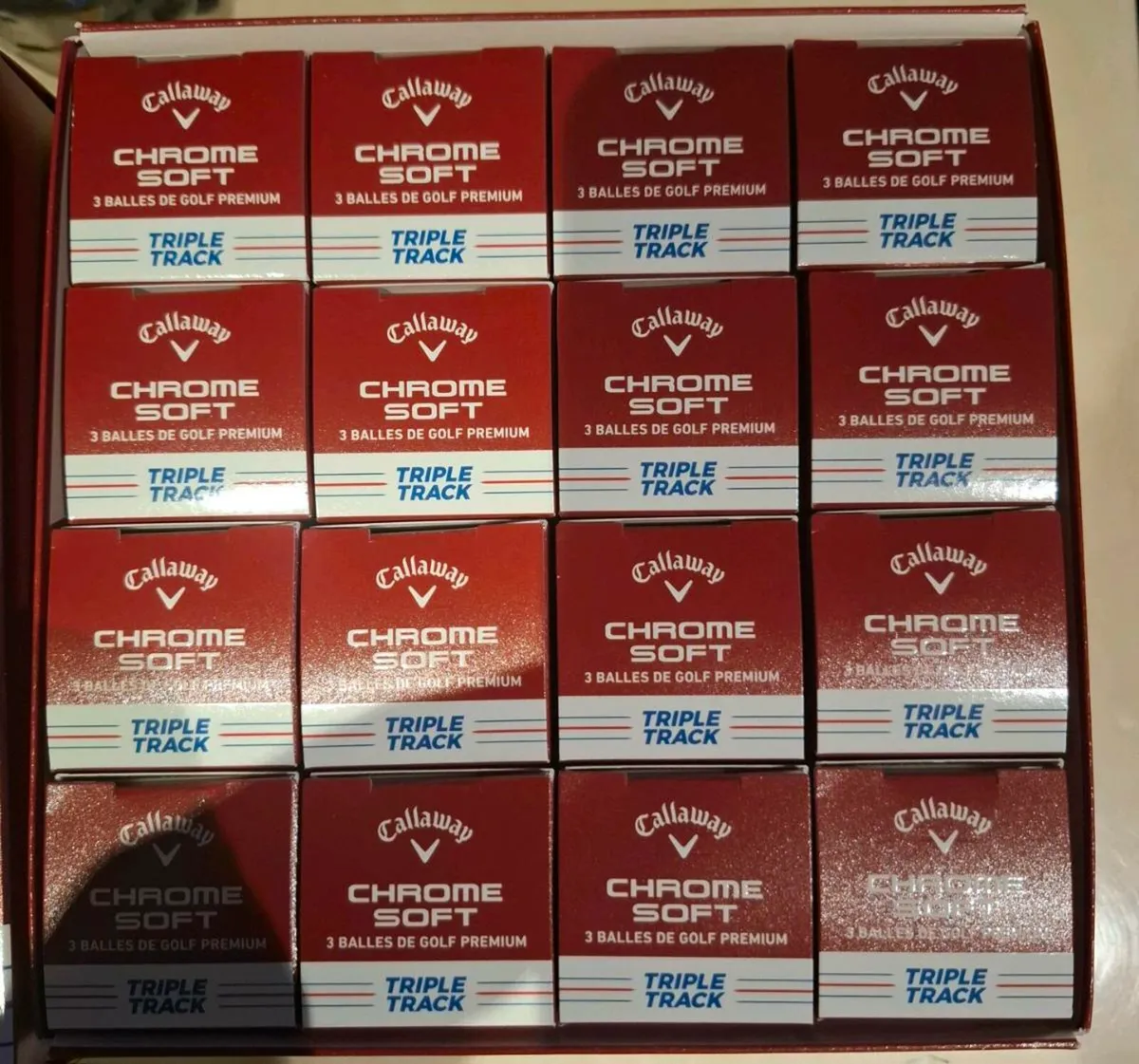 4 DOZEN CALLAWAY CHROMESOFT TRIPLE TRACK