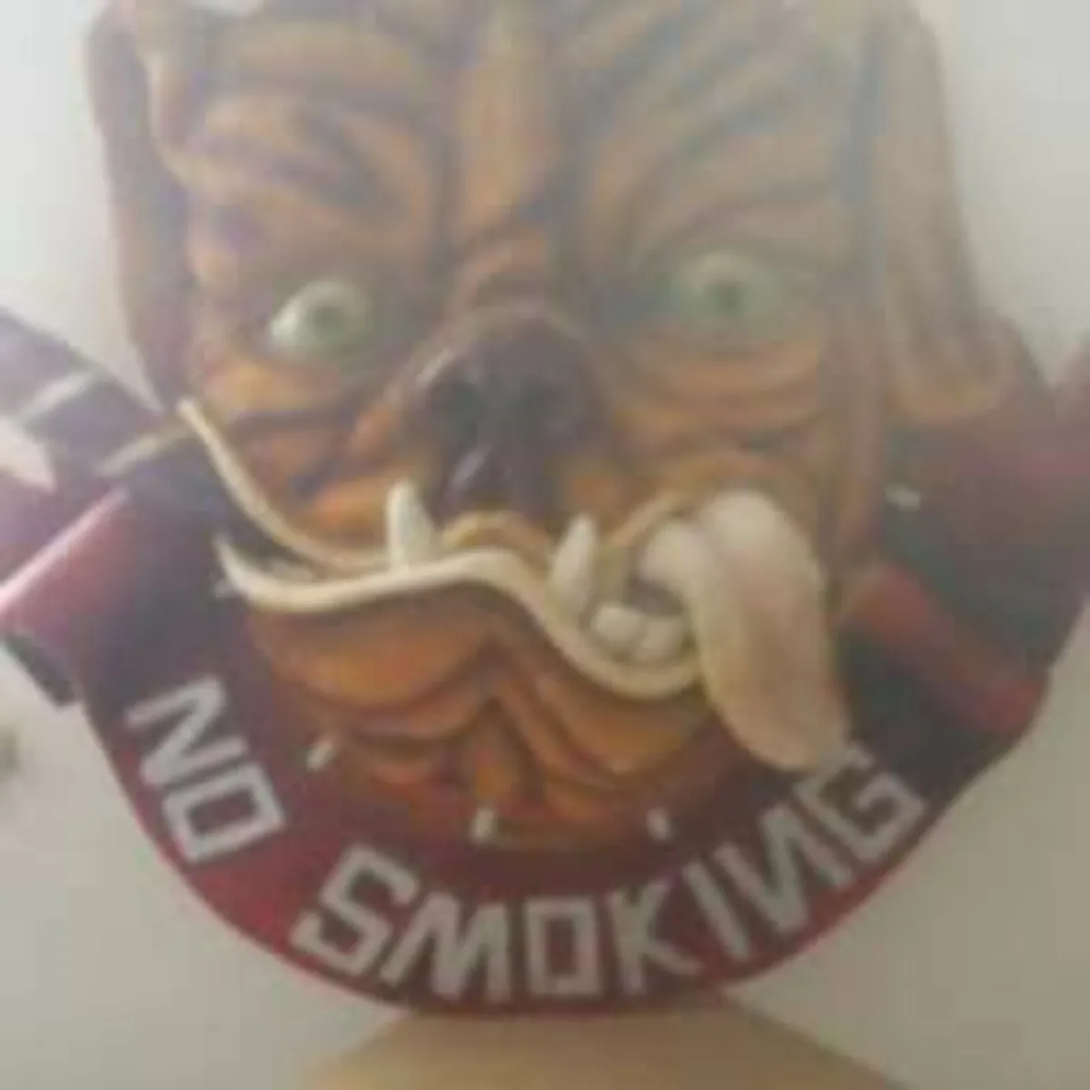 Fiberglass No Smoking Bulldog sign