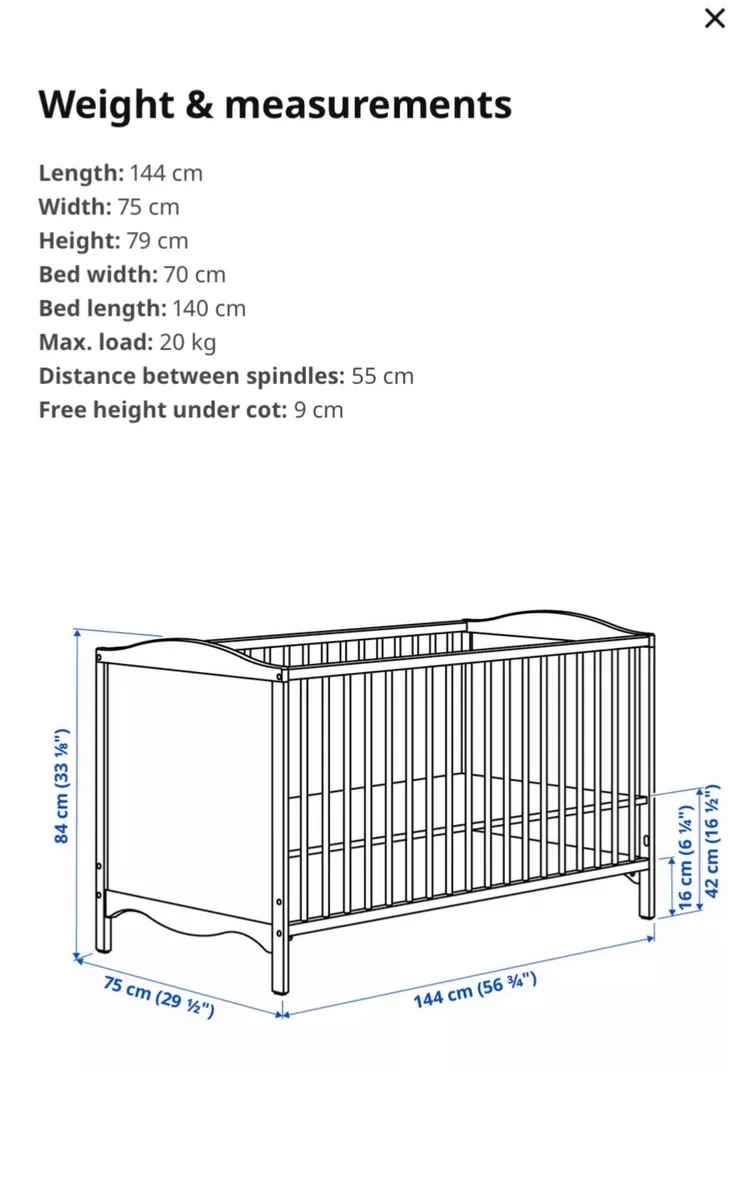 Cot, walker and chair - Image 3