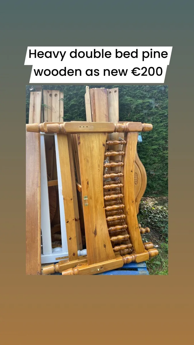Double bed frame €200