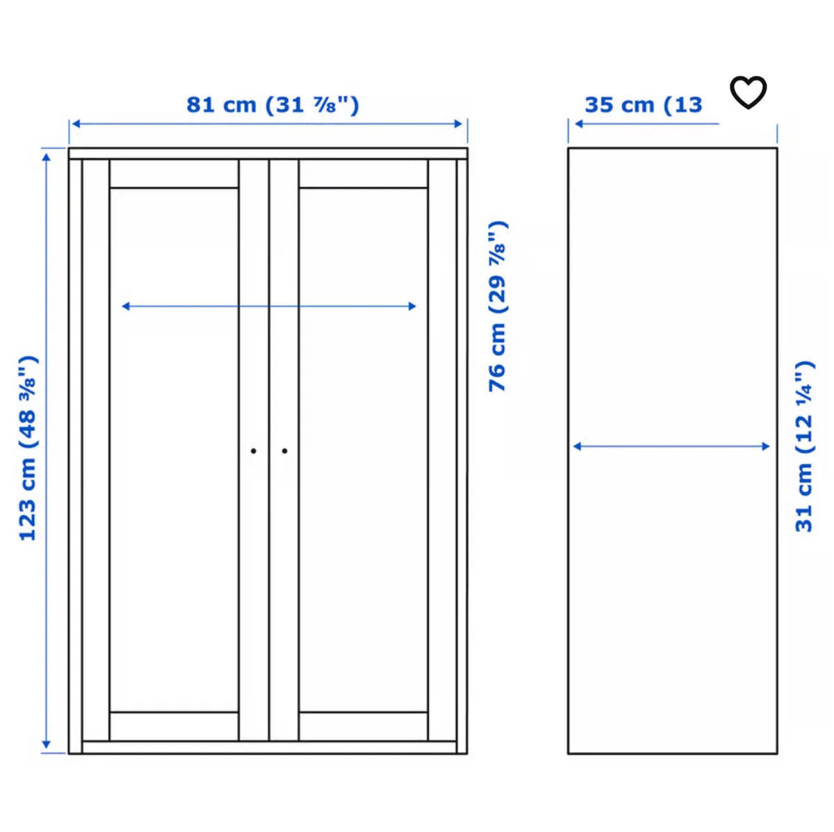 IKEA Havsta cabinet brand new - Image 2