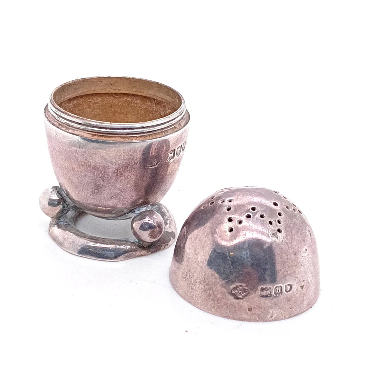 Antique Silver Salt / Pepper Shaker - Image 3