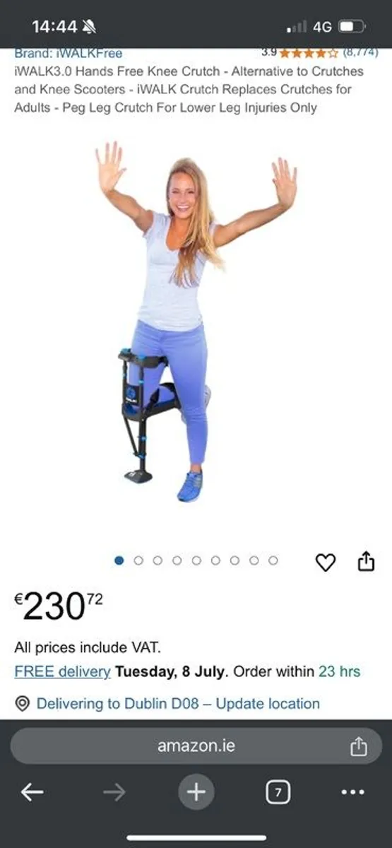 iwalk 3.0 hands free crutch. - Image 4