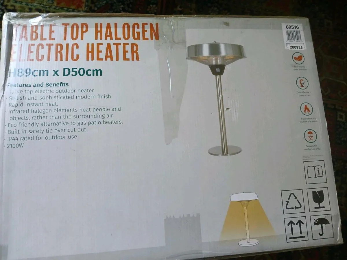 Table Top Electric Halegen Patio Heater - Image 4