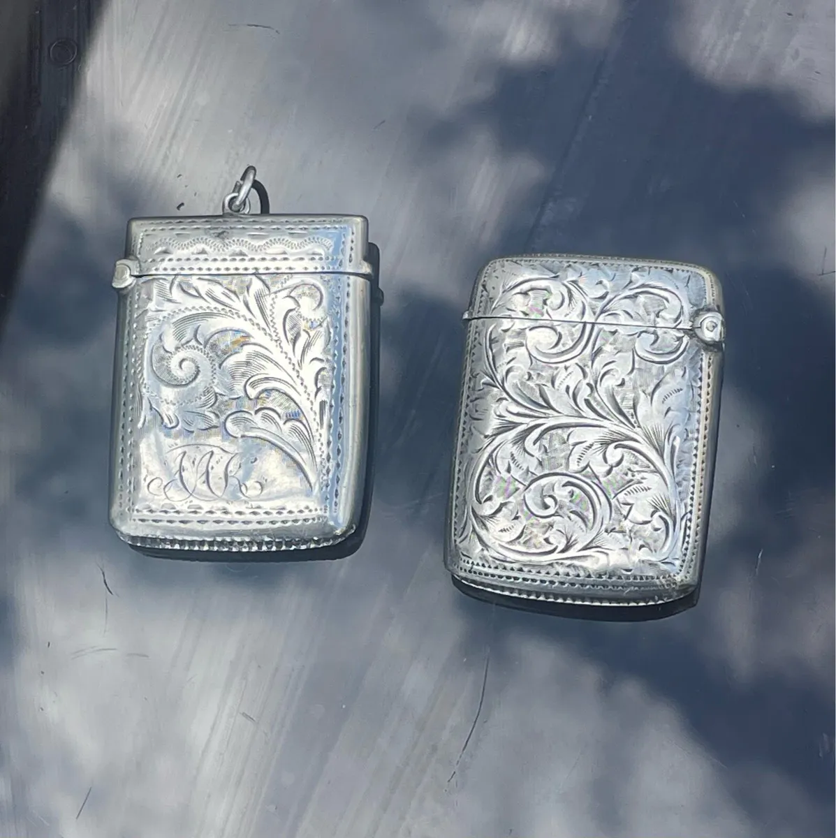 Vintage Silver Vesta Cases - Image 3