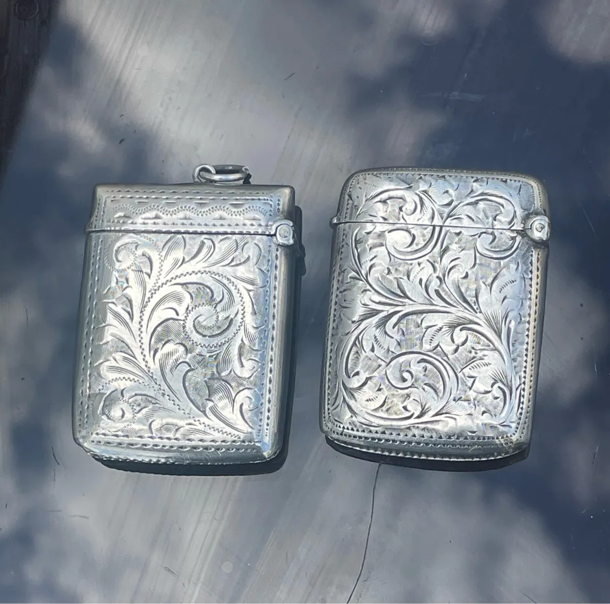 Vintage Silver Vesta Cases - Image 4