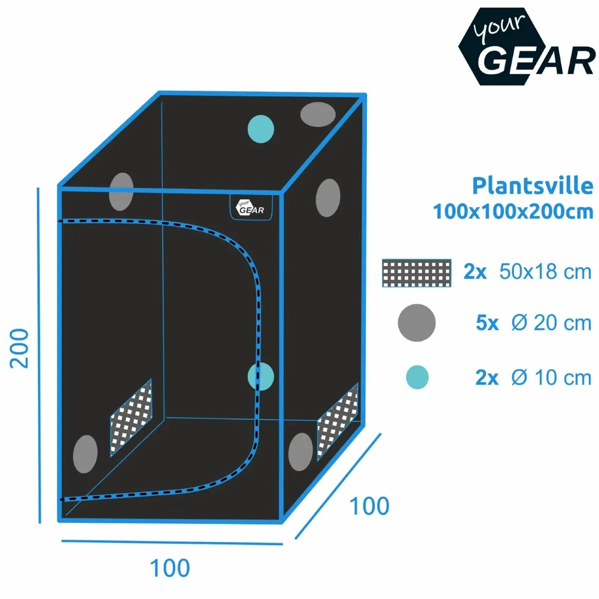 Grow Tent Indoor Grow Tent Greenhouse Box - Image 3