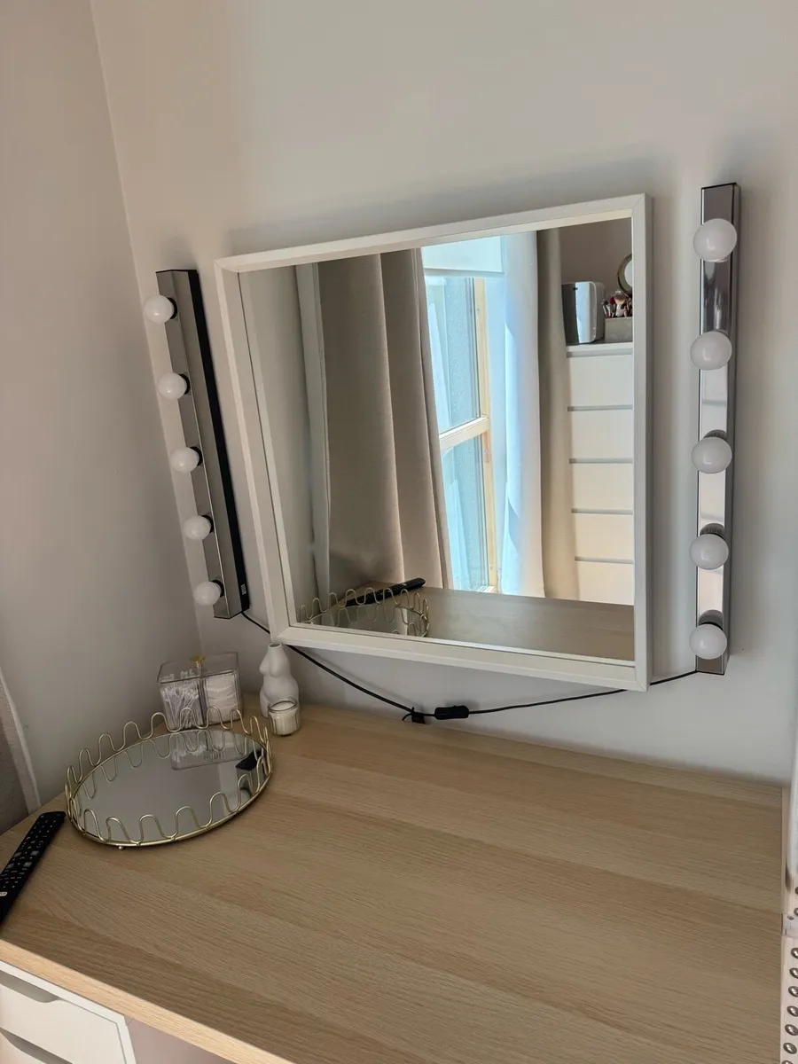 IKEA Mirror and lights for dressing table - Image 1