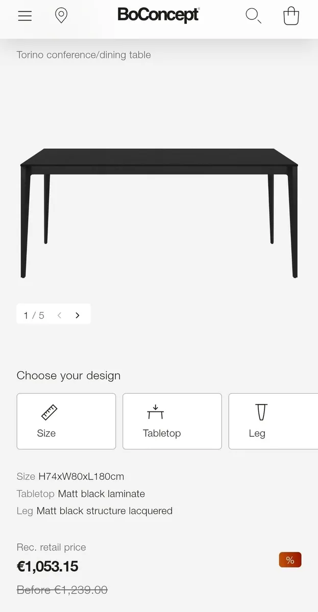 Ash wooden dinning table - Image 3