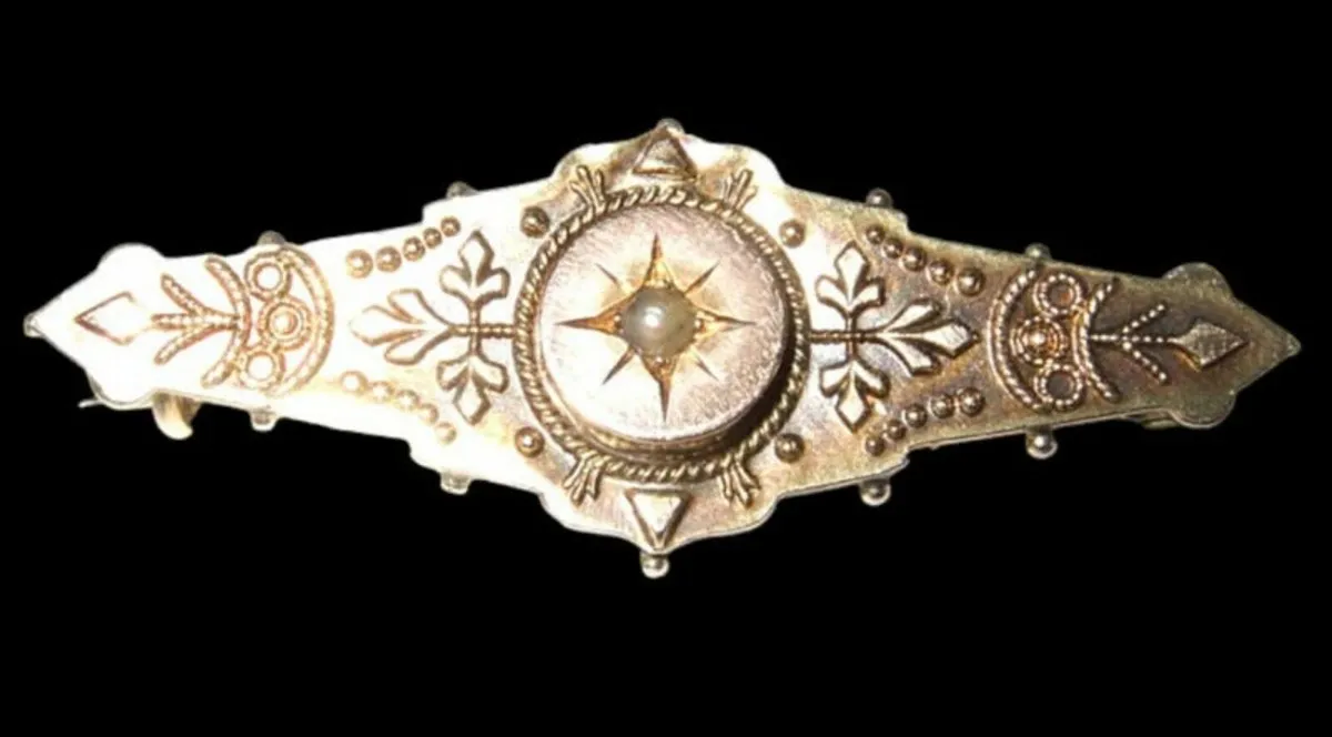 Vintage Hallmarked 9ct Gold Brooch/Tie Pin - Image 1