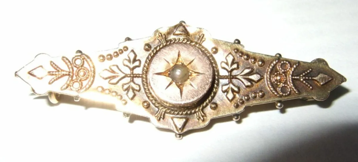 Vintage Hallmarked 9ct Gold Brooch/Tie Pin - Image 2